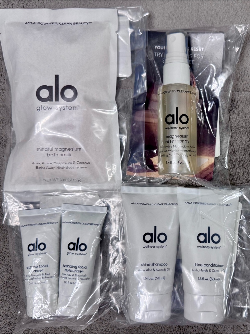 ALO Yoga Glow and Wellness System Kits
